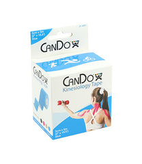 CanDo Kinesiology Tape 2” x 16.5 ft – Professional Muscle Support (Blue)