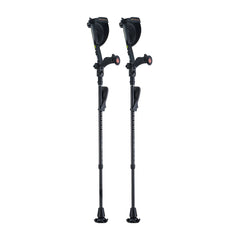 Ergobaum Black Mamba Carbon Fiber Crutches
