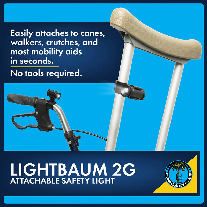 LightBaum 2G LED Flashlight for Canes & Crutches