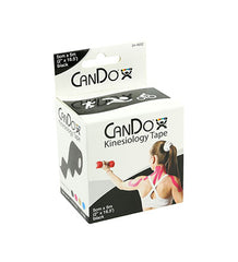CanDo Kinesiology Tape 2” x 16.5 ft – Professional Muscle Support (Black)