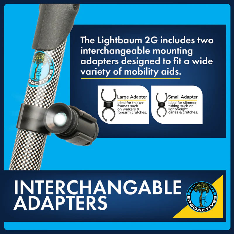 LightBaum 2G LED Flashlight for Canes & Crutches