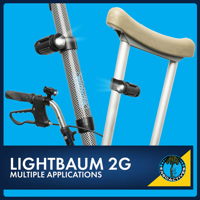 LightBaum 2G LED Flashlight for Canes & Crutches