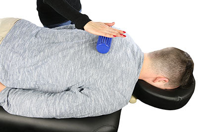 CanDo Massage Roll, 6.5 x 16 cm, Blue, Pair