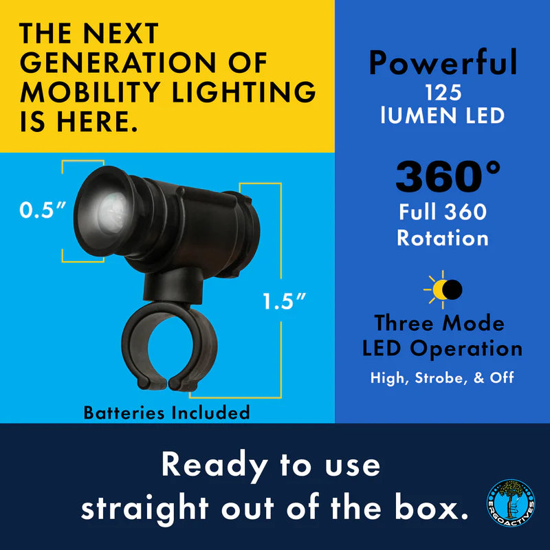 LightBaum 2G LED Flashlight for Canes & Crutches