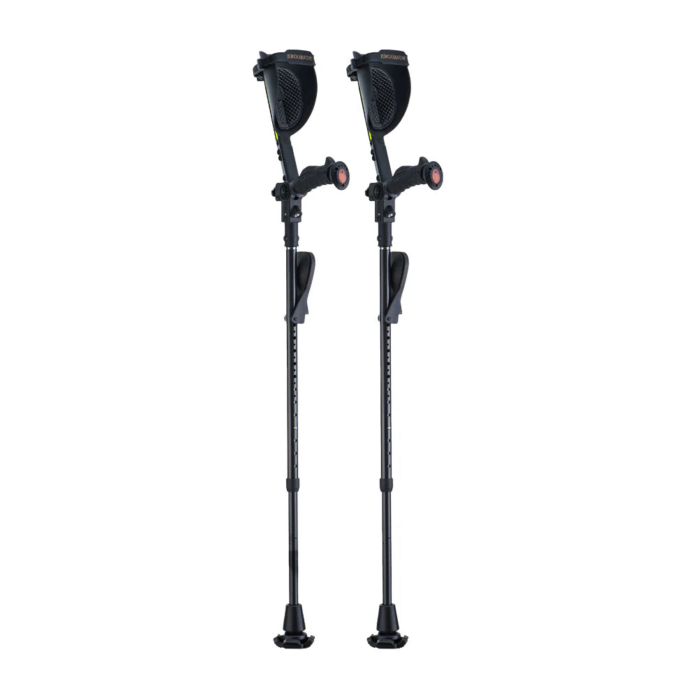 Ergobaum Black Mamba Carbon Fiber Crutches
