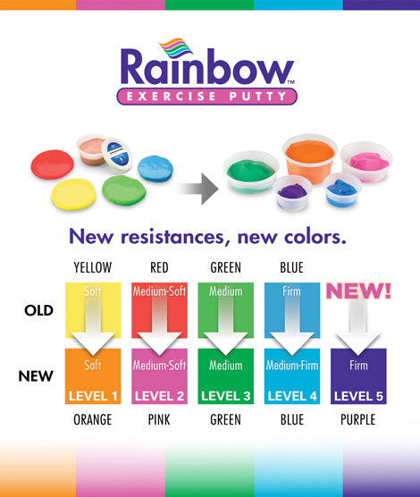 Rainbow™ Exercise Putty, 1 lb (454g)